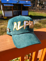 Corduroy ALPHA CAP (Forest Green)